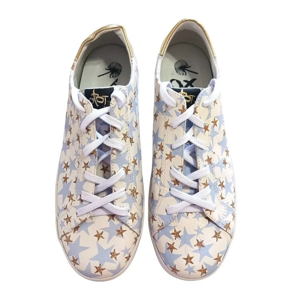NEW OTBT Court Star Print Sneakers 9M Leather Made In Brazil NWOB